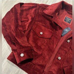 Abercrombie NWT Jacket Corduroy Oversized Crop SOFT! Large